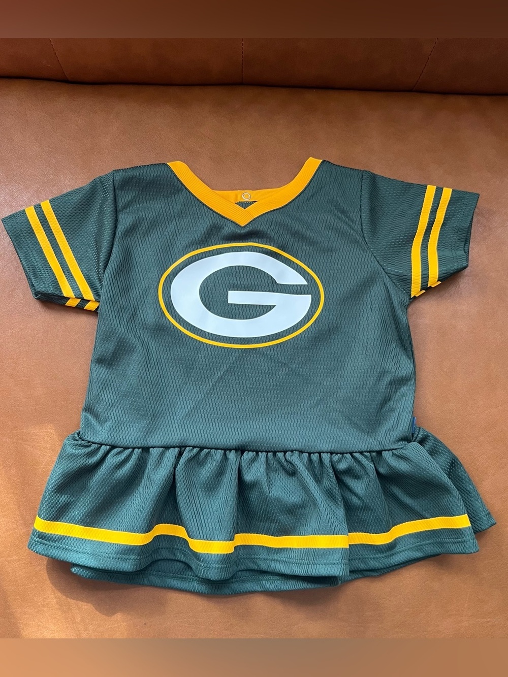 NFL Team Apparel Baby Girl Green Gerber Green Bay Packers Dress Sz 18M